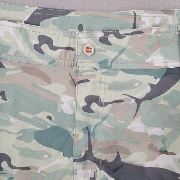 AFTCO‎ Camo Cargo Fishing Sz 42 Water Repellent Short Boat Outdoor Lightweight - Picture 4 of 13
